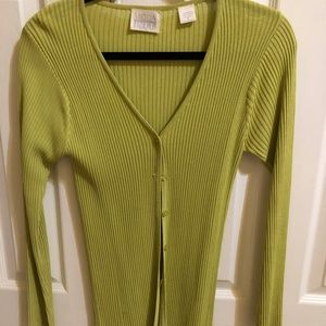 sweater/  and or sweater set.... LIME green